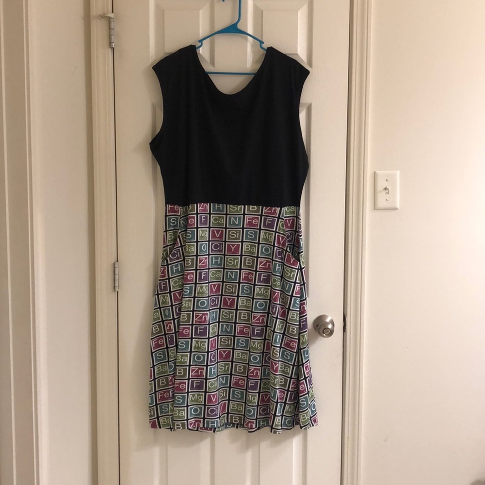 Svaha periodic table sleeveless dress 4x NWOT
